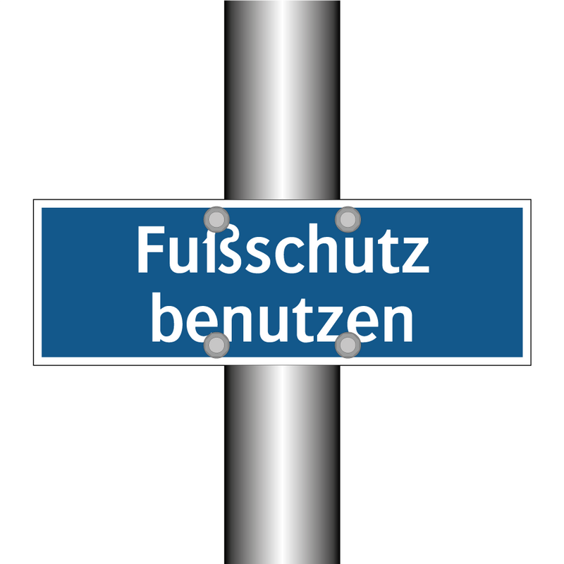 Fußschutz benutzen