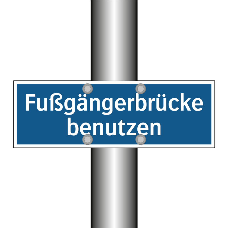 Fußgängerbrücke benutzen