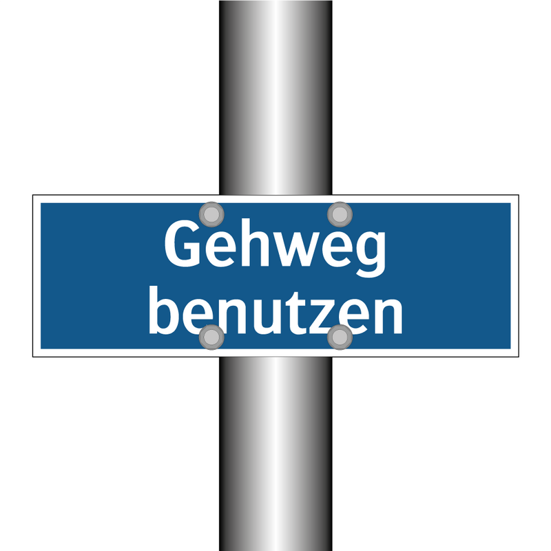 Gehweg benutzen