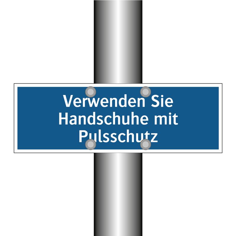 Verwenden Sie Handschuhe mit Pulsschutz