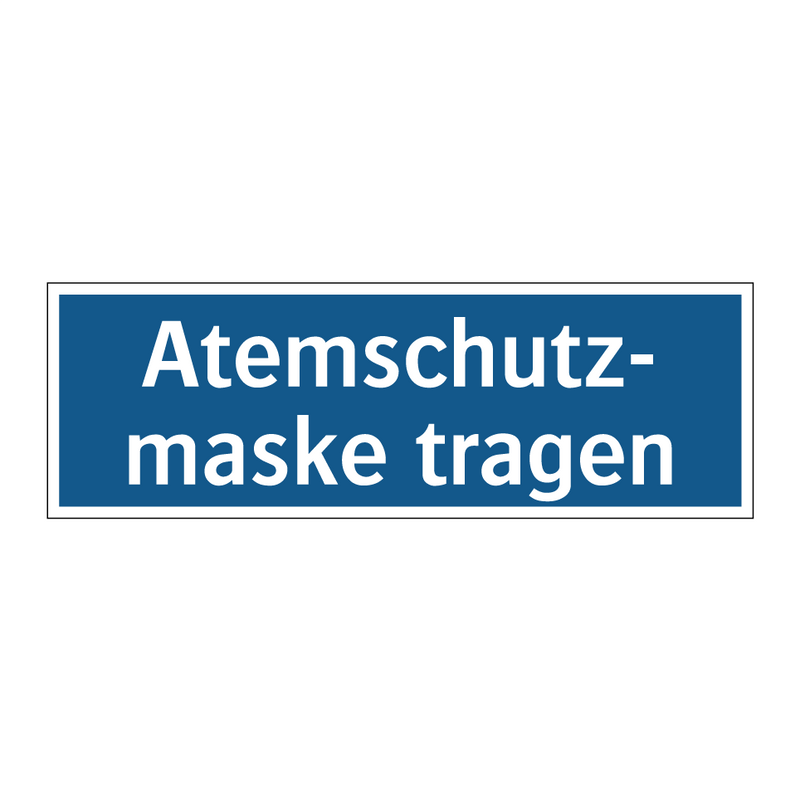 Atemschutz- maske tragen