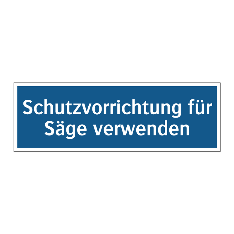 Schutzvorrichtung für Säge verwenden