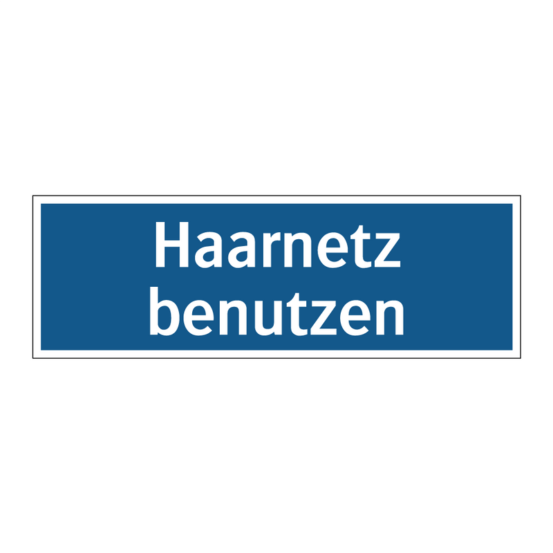 Haarnetz benutzen
