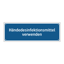 Händedesinfektionsmittel verwenden