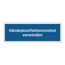 Händedesinfektionsmittel verwenden