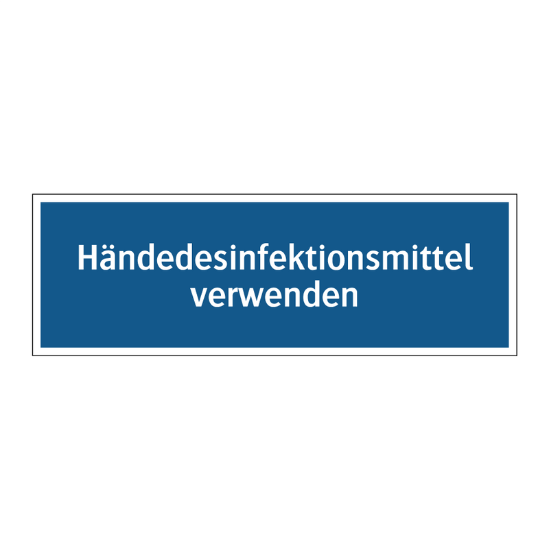 Händedesinfektionsmittel verwenden