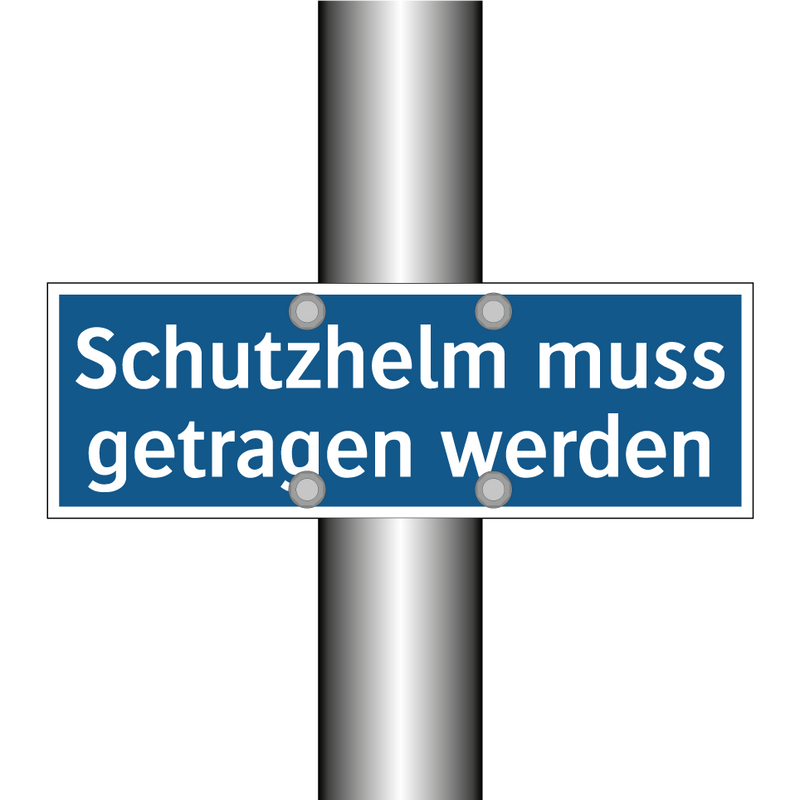 Schutzhelm muss getragen werden