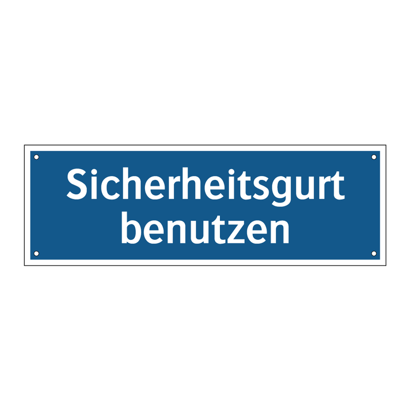 Sicherheitsgurt benutzen