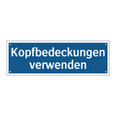 Kopfbedeckungen verwenden