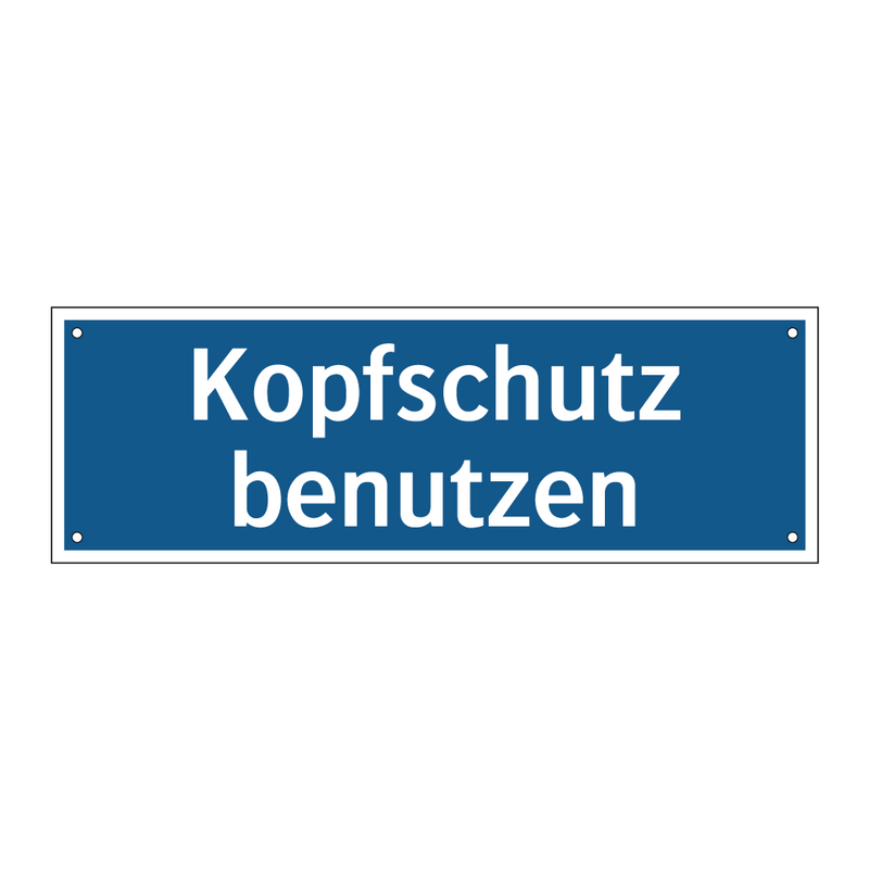 Kopfschutz benutzen