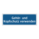 Gehör- und Kopfschutz verwenden