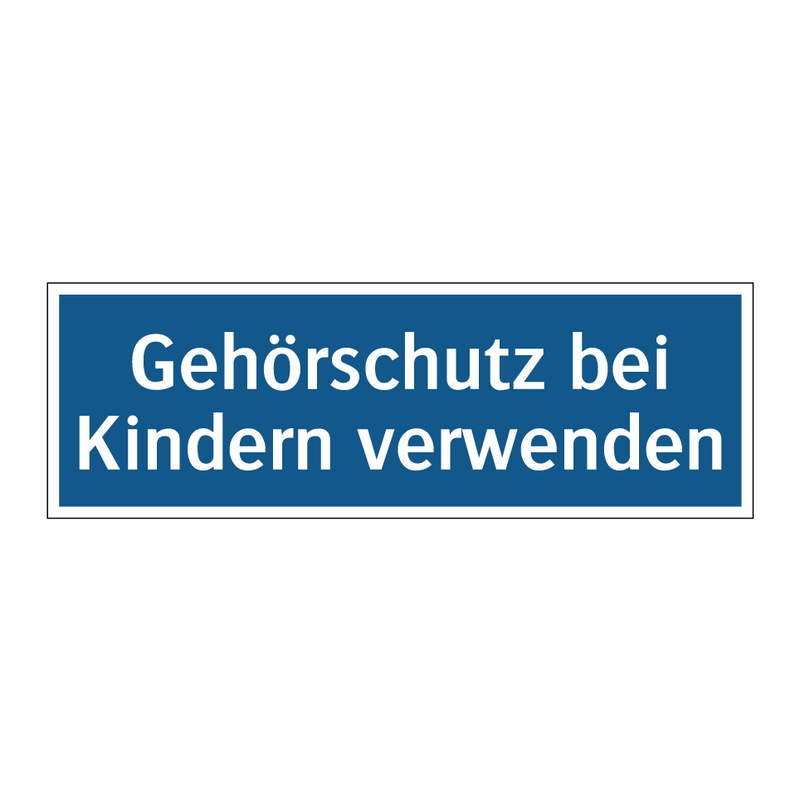 Gehörschutz bei Kindern verwenden