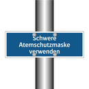 Schwere Atemschutzmaske verwenden