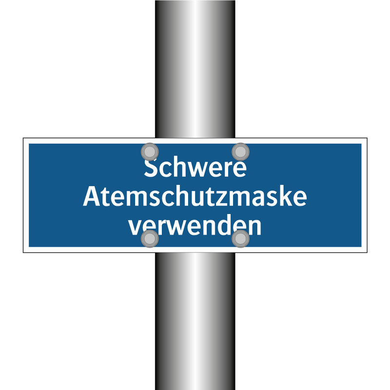 Schwere Atemschutzmaske verwenden