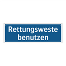 Rettungsweste benutzen