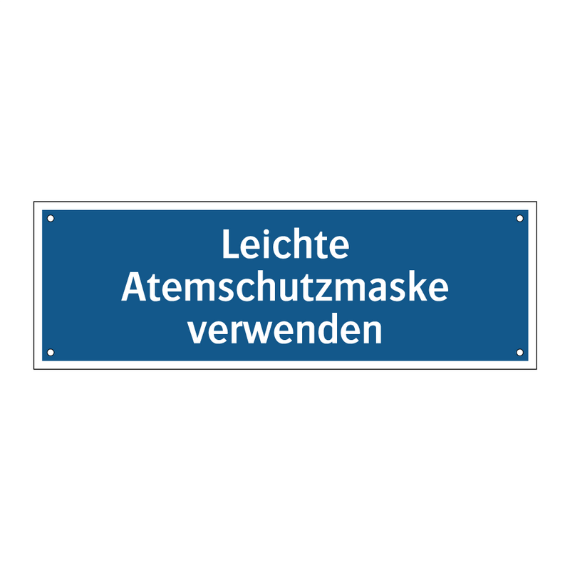 Leichte Atemschutzmaske verwenden