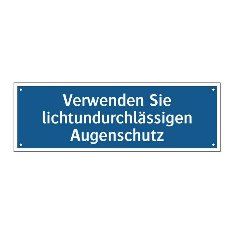Verwenden Sie lichtundurchlässigen Augenschutz
