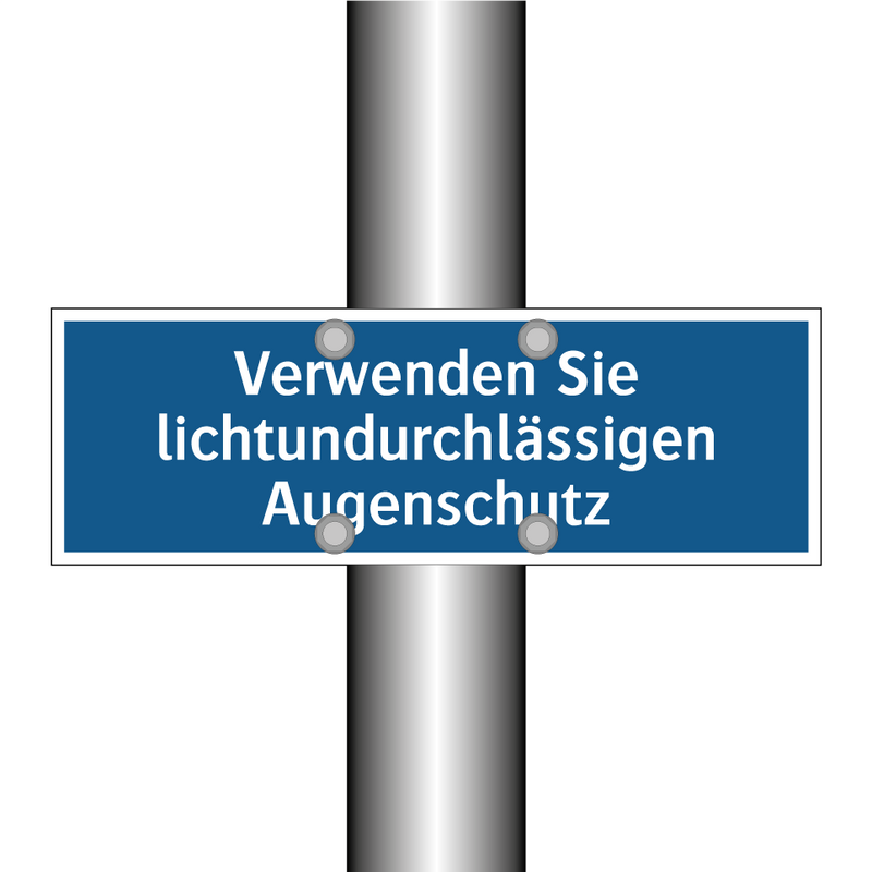 Verwenden Sie lichtundurchlässigen Augenschutz