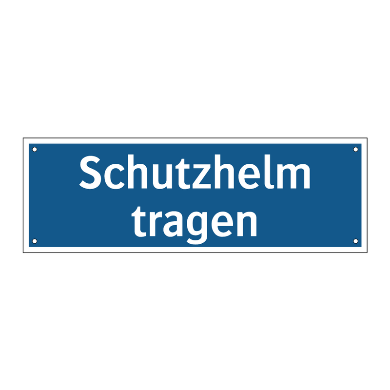Schutzhelm tragen