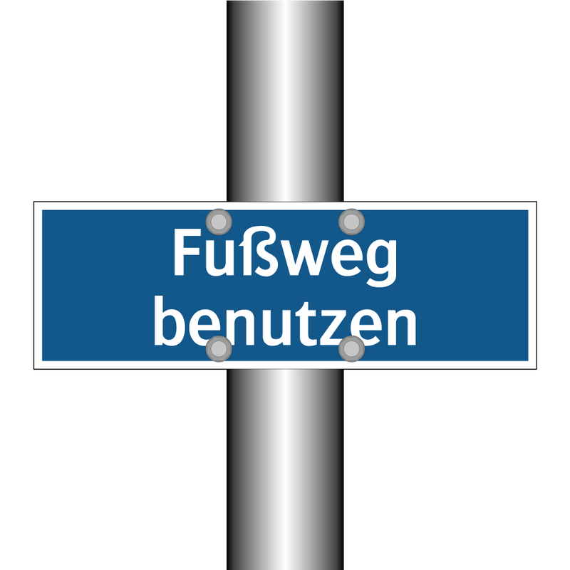 Fußweg benutzen