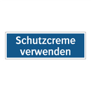 Schutzcreme verwenden
