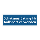 Schutzausrüstung für Rollsport verwenden