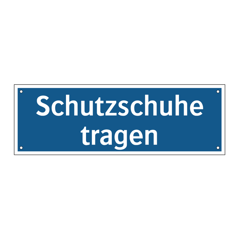 Schutzschuhe tragen