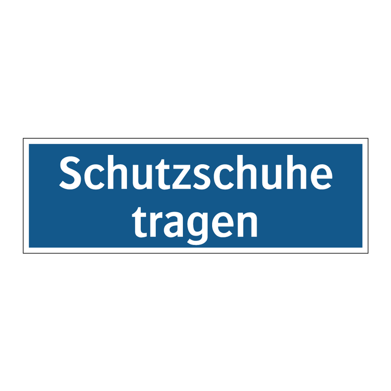 Schutzschuhe tragen