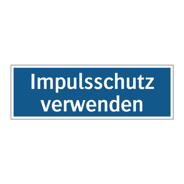 Impulsschutz verwenden