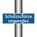 Schutzschürze verwenden