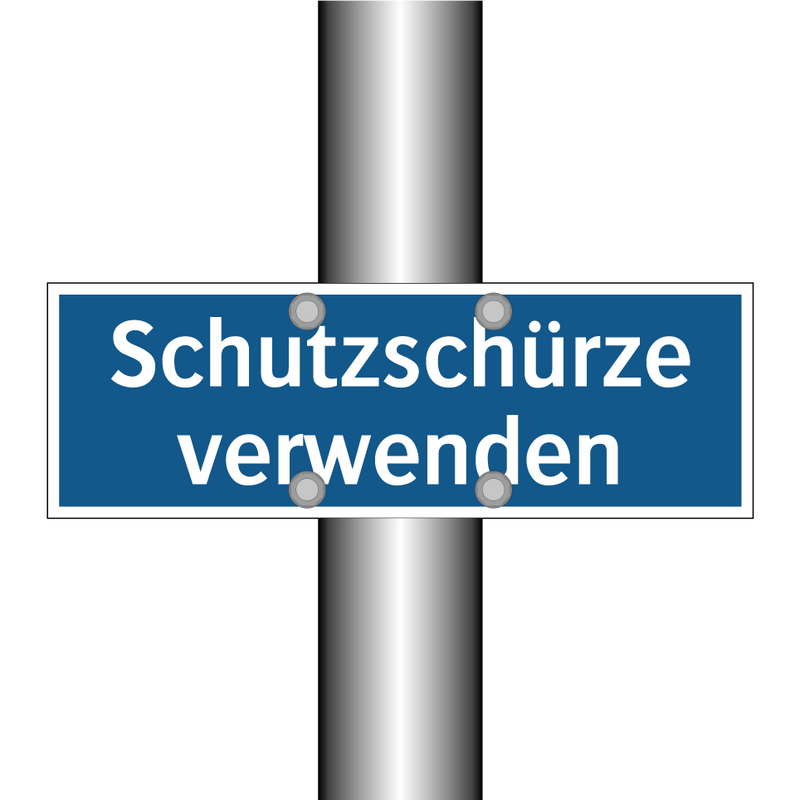 Schutzschürze verwenden