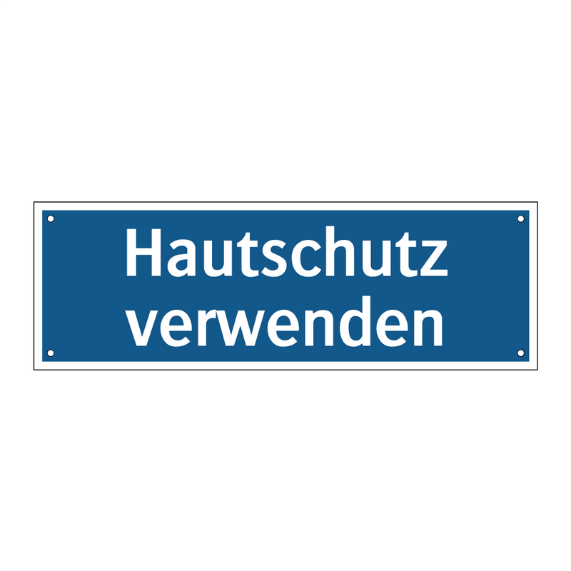 Hautschutz verwenden