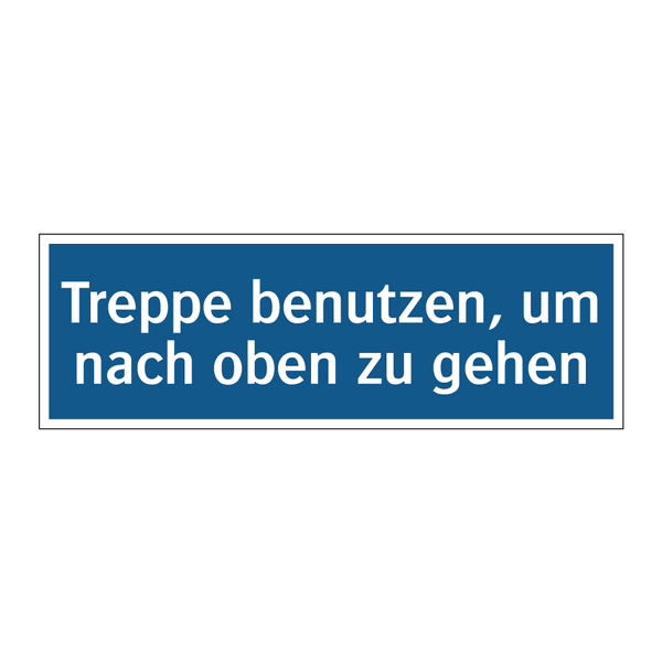 Treppe benutzen, um nach oben zu gehen