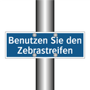 Benutzen Sie den Zebrastreifen