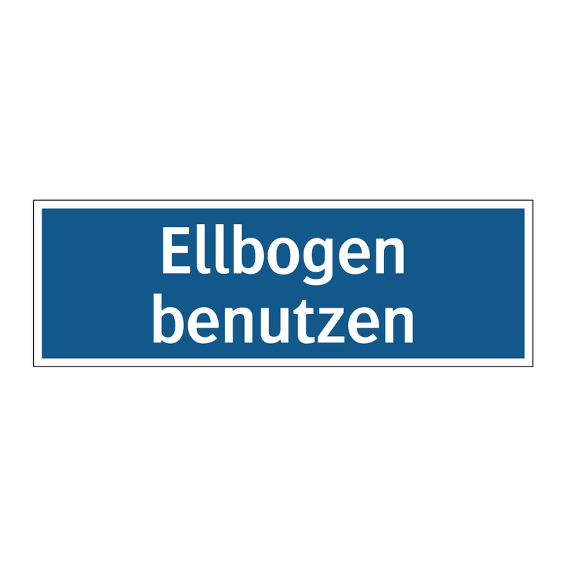 Ellbogen benutzen