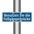 Benutzen Sie die Fußgängerbrücke