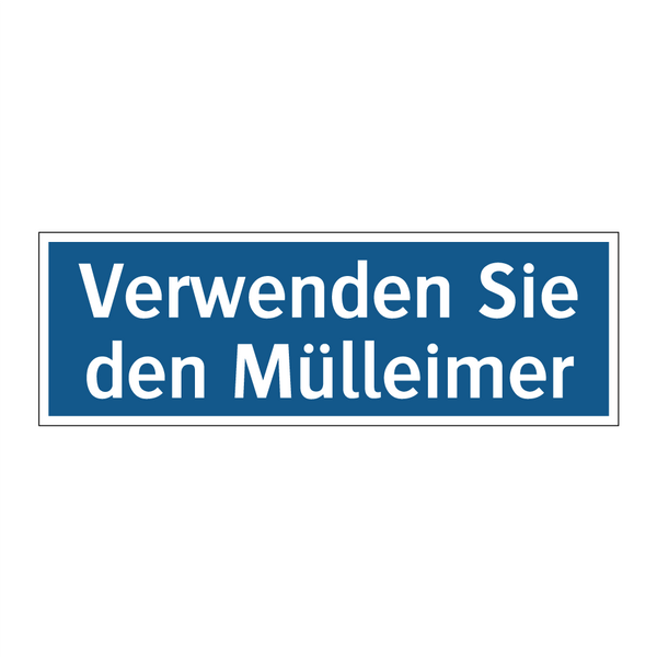 Verwenden Sie den Mülleimer