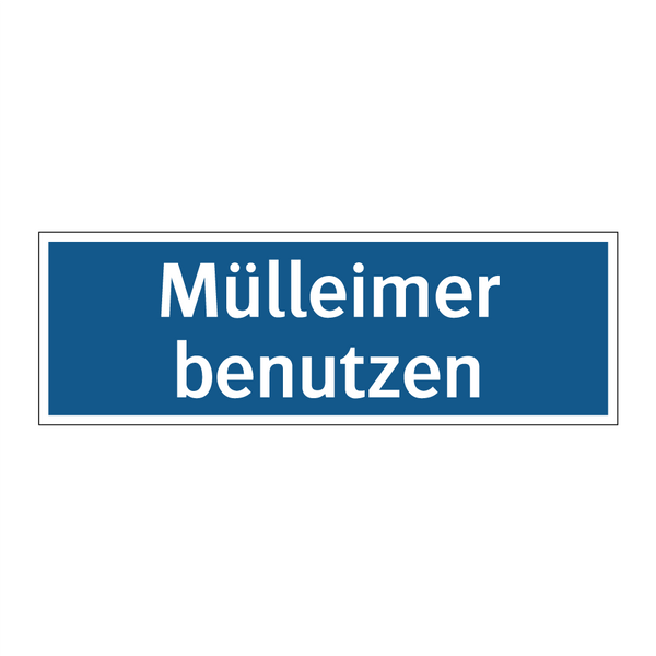 Mülleimer benutzen