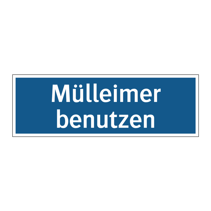Mülleimer benutzen