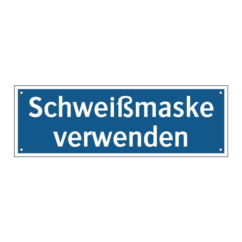 Schweißmaske verwenden