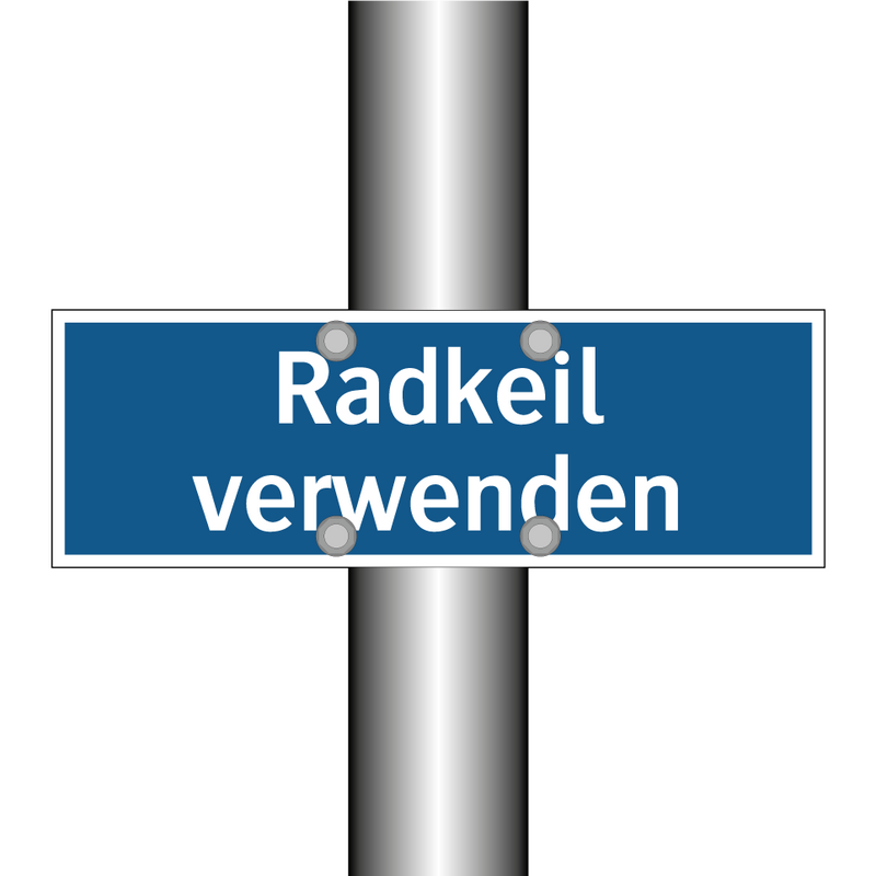 Radkeil verwenden