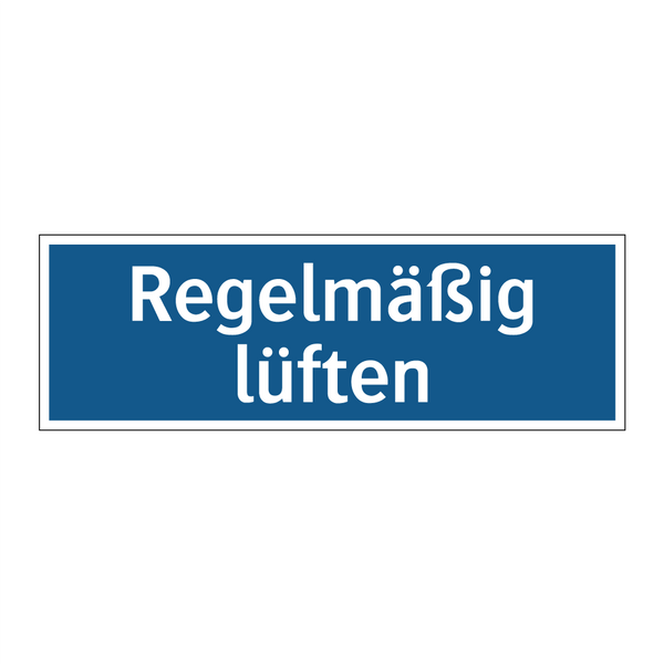 Regelmäßig lüften