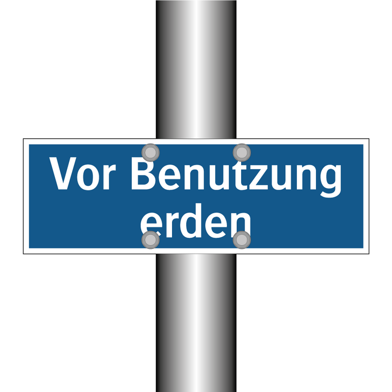 Vor Benutzung erden