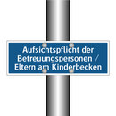 Aufsichtspflicht der Betreuungspersonen / Eltern am Kinderbecken