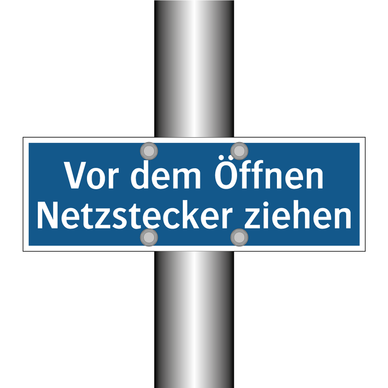 Vor dem Öffnen Netzstecker ziehen