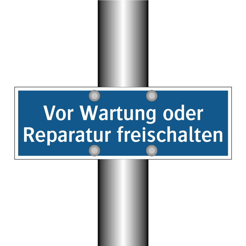 Vor Wartung oder Reparatur freischalten
