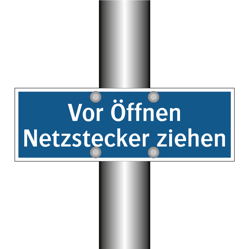 Vor Öffnen Netzstecker ziehen