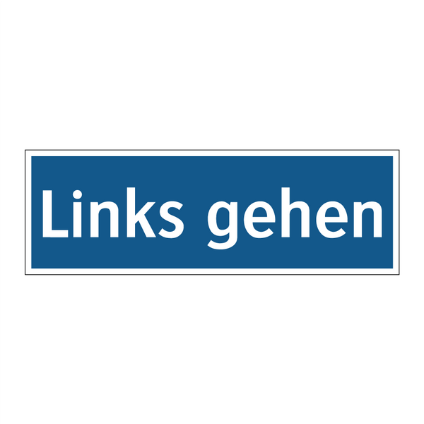 Links gehen