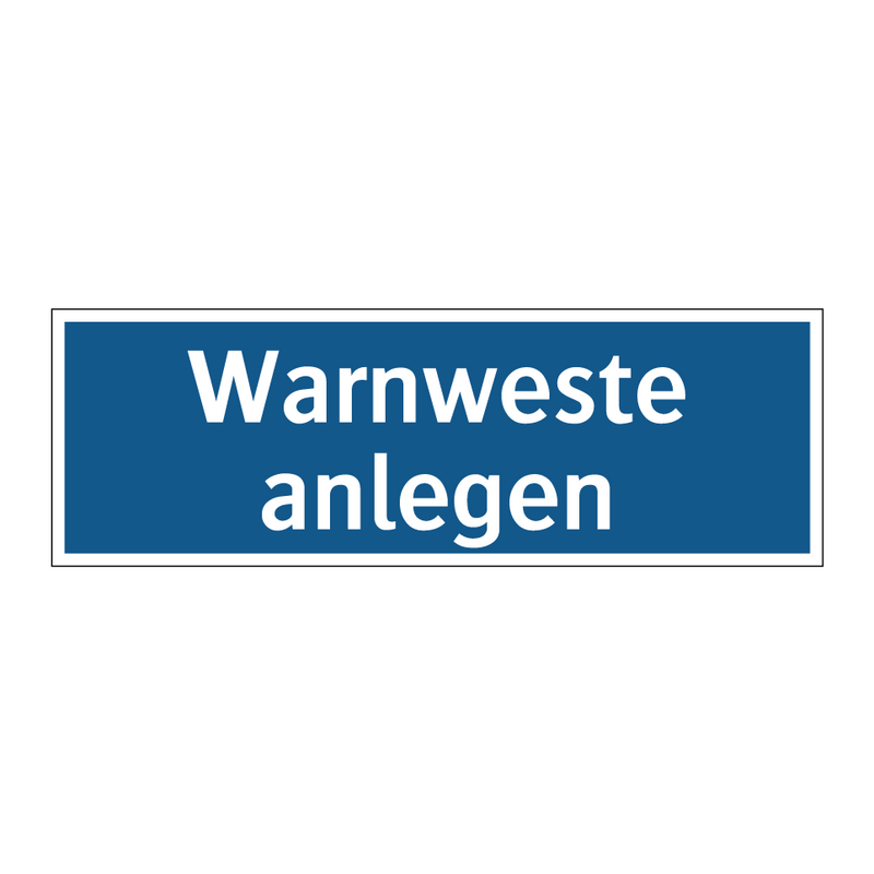 Warnweste anlegen