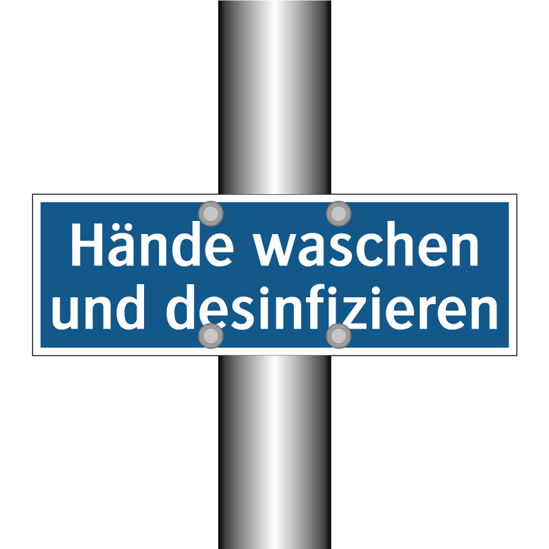 Hände waschen und desinfizieren